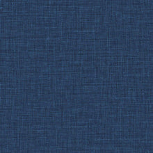 Load image into Gallery viewer, Wallquest/Seabrook Designs Admiral Blue Easy Linen BV30200 wallpaper