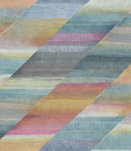 Load image into Gallery viewer, Wallquest/Seabrook Designs Aged Wine and Antique Gold Rainbow Diagonals RY30300 wallpaper