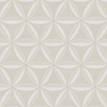 Load image into Gallery viewer, Wallquest/Seabrook Designs Beige and Off-White Lens Geometric AW71700 wallpaper