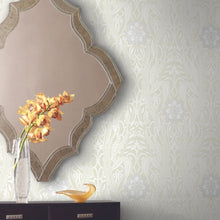 Load image into Gallery viewer, York Wallcoverings Beige Gatsby Damask Wallpaper DM4991 wallpaper