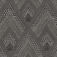 Load image into Gallery viewer, Wallquest/Seabrook Designs Black Sands and Charcoal Panama Boho Diamonds RY30500 wallpaper
