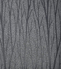 Load image into Gallery viewer, Etten Gallerie Black Satin & Silver Glitter Birch Trail 2232100 wallpaper