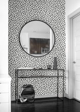 Load image into Gallery viewer, NextWall Black & White Speckled Dot NW40100 wallpaper