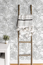 Load image into Gallery viewer, NextWall Black & White Tropical Linework NW40508 wallpaper