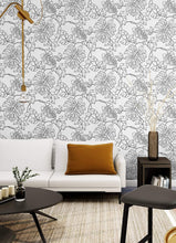 Load image into Gallery viewer, NextWall Black & White Tropical Linework NW40508 wallpaper