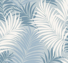 Load image into Gallery viewer, Wallquest/Lillian August Blue Frost, Carolina Blue, and Air Force Blue Via Palma LN10102 wallpaper