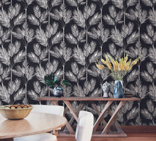 Load image into Gallery viewer, York Wallcoverings Blue2 King Palm Silhouette Wallpaper CV4407 wallpaper