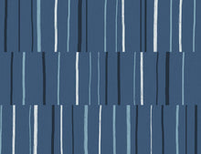 Load image into Gallery viewer, Wallquest/Seabrook Designs Blueberry, Midnight, and Blue Skies Block Lines LW51200 wallpaper