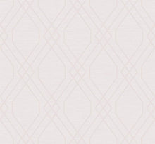 Load image into Gallery viewer, Wallquest/Seabrook Designs Blush Glitter and Off-White Diamond Geo AW73700 wallpaper