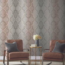 Load image into Gallery viewer, York Wallcoverings Brown Modern Ombre Damask Wallpaper DM4941 wallpaper