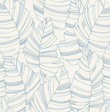 Load image into Gallery viewer, Seabrook Designs Carolina Blue Jungle Leaves DA61400 wallpaper