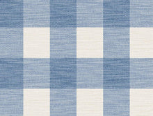 Load image into Gallery viewer, Wallquest/Lillian August Coastal Blue and Ivory Rugby Gingham LN10802 wallpaper
