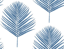 Load image into Gallery viewer, Lillian August/NextWall Coastal Blue Maui Palm LN20002 wallpaper