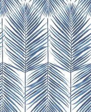 Load image into Gallery viewer, NextWall Coastal Blue Paradise Palm NW33000 wallpaper