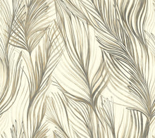 Load image into Gallery viewer, York Wallcoverings Dark Grey Peaceful Plume Wallpaper NA0500 wallpaper