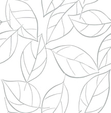 Load image into Gallery viewer, NextWall Daydream Gray Tossed Leaves NW36502 wallpaper