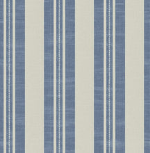 Load image into Gallery viewer, Seabrook Designs Denim and Soft Gray Linen Stripe DA60400 wallpaper