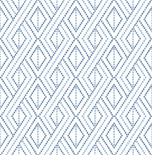 Load image into Gallery viewer, Lillian August/NextWall Denim Blue Boho Grid LN30200 wallpaper