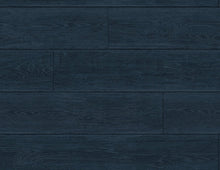 Load image into Gallery viewer, Lillian August/NextWall Denim Blue Rustic Shiplap LN20700 wallpaper