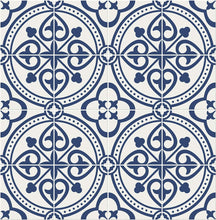 Load image into Gallery viewer, Lillian August/NextWall Denim Blue Villa Mar Tile LN30302 wallpaper