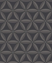 Load image into Gallery viewer, Wallquest/Seabrook Designs Ebony and Charcoal Lens Geometric AW71700 wallpaper