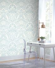 Load image into Gallery viewer, York Wallcoverings Egret Damask Wallpaper DM4997 wallpaper