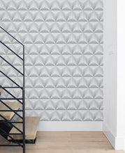 Load image into Gallery viewer, NextWall Gray Triangle Origami NW32800 wallpaper