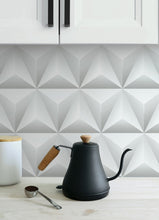Load image into Gallery viewer, NextWall Gray Triangle Origami NW32800 wallpaper