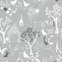 Load image into Gallery viewer, NextWall Gray & White Rise and Shine NW34308 wallpaper