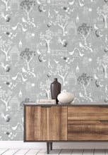 Load image into Gallery viewer, NextWall Gray & White Rise and Shine NW34308 wallpaper