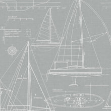 Load image into Gallery viewer, NextWall Gray Yacht Club NW32902 wallpaper
