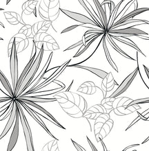 Load image into Gallery viewer, NextWall Grayscale Spider Plants NW36300 wallpaper