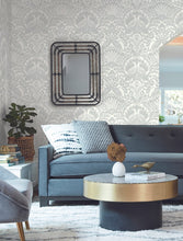 Load image into Gallery viewer, York Wallcoverings Green Egret Damask Wallpaper DM4997 wallpaper