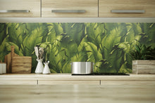 Load image into Gallery viewer, NextWall Green Tropical Banana Leaves NW31000 wallpaper