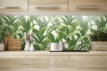 Load image into Gallery viewer, NextWall Green & White Banana Groves NW31300 wallpaper