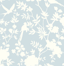 Load image into Gallery viewer, Lillian August/NextWall Hampton Blue Mono Toile LN20502 wallpaper