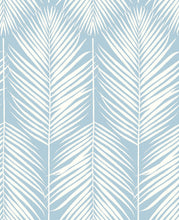 Load image into Gallery viewer, NextWall Hampton Blue Palm Silhouette NW39802 wallpaper