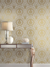 Load image into Gallery viewer, York Wallcoverings Imperial Damask Wallpaper DM4901 wallpaper