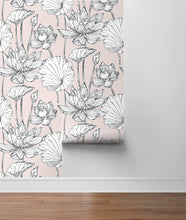 Load image into Gallery viewer, NextWall Lotus Floral NW33101 wallpaper