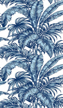 Load image into Gallery viewer, NextWall Marine Blue Palm Jungle NW40400 wallpaper