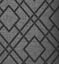 Load image into Gallery viewer, Etten Gallerie Metallic Coal Diamond Lattice 2232200 wallpaper