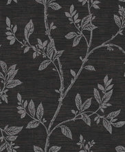 Load image into Gallery viewer, Etten Gallerie Metallic Ebony & Glass Beads Leaf Trail 2231100 wallpaper