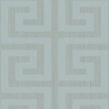 Load image into Gallery viewer, Etten Gallerie Metallic Sea Green Greek Key 2232000 wallpaper