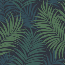 Load image into Gallery viewer, Wallquest/Lillian August Midnight Blue, Juniper, and Spearmint Via Palma LN10102 wallpaper