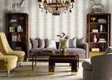 Load image into Gallery viewer, Wallquest/Lillian August Palm Frond Stripe Stringcloth LN10500 wallpaper