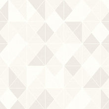Load image into Gallery viewer, Wallquest/Seabrook Designs Pearl Glitter and Cream Metallic Geo AW70601 wallpaper