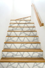Load image into Gallery viewer, NextWall Pearl Shimmer & Ebony Railroad Geometric NW32400 wallpaper