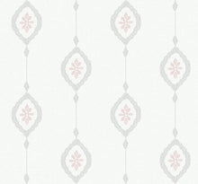 Load image into Gallery viewer, Seabrook Designs Pink Sunset Sand Dollar Stripe MB30500 wallpaper