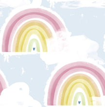 Load image into Gallery viewer, Seabrook Designs Powder Blue Rainbows DA60201 wallpaper