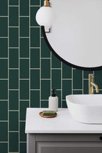 Load image into Gallery viewer, NextWall Retro Subway Tile NW37602 wallpaper